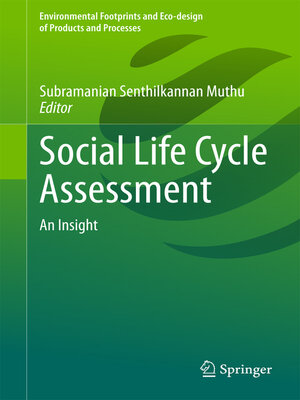 cover image of Social Life Cycle Assessment